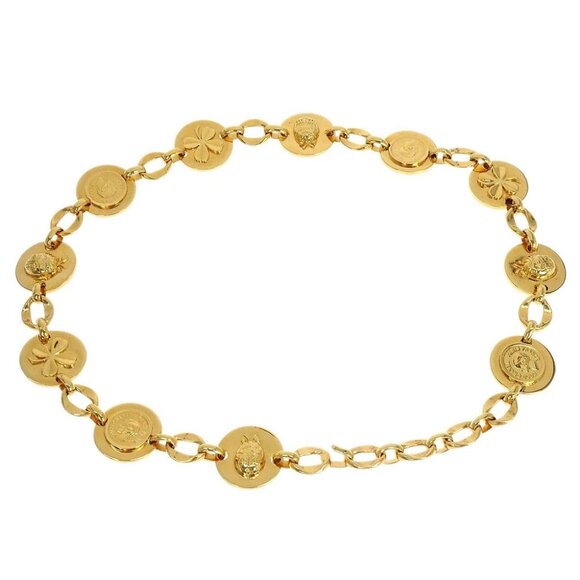 Chanel Chain Belt Icon Medallion Gold Small Good 196151 - Picture 1 of 4